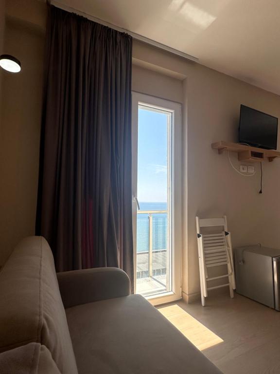 Living room with sea view